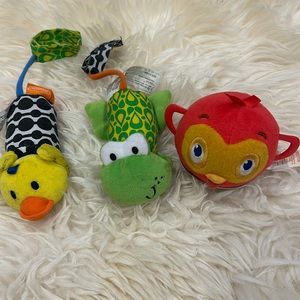 Baby Rattle in Bird & Hanging Music Rattles in Duck & Frog